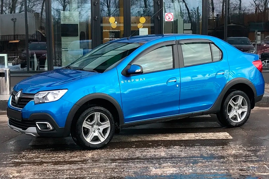 Renault Logan Stepway 2020 синий металлик